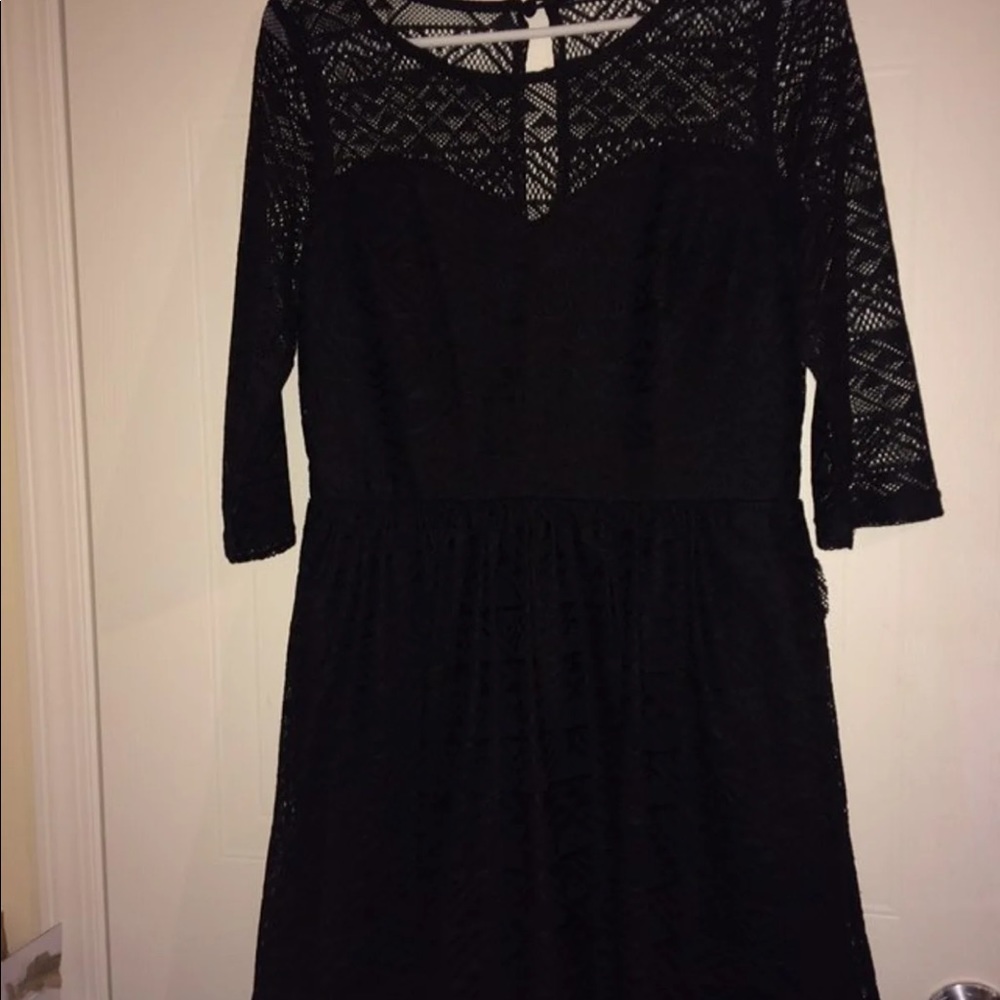 Black mini dress